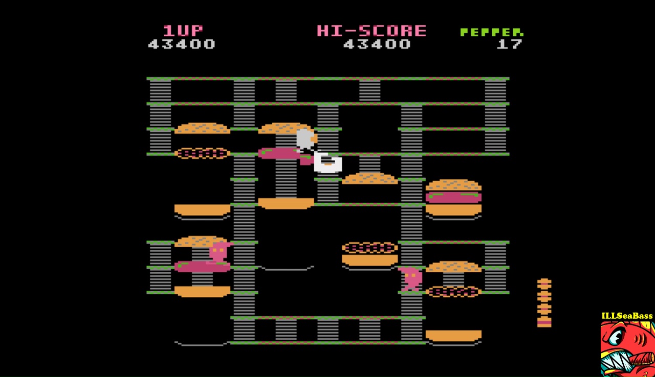 Score on Burger Time (5200) for Atari 8-Bit by ISB 🍔 | Lvl Up Score
