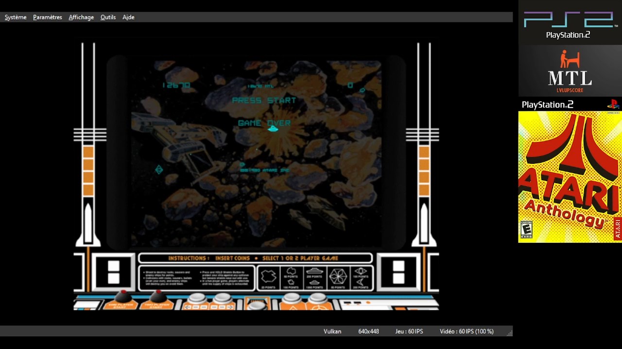 Score on atari anthology for sony playstation 2 by mantalow lvl up score